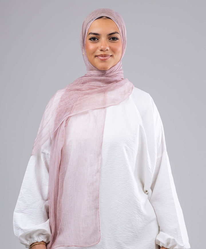 Plain Marble Chiffon Scarf