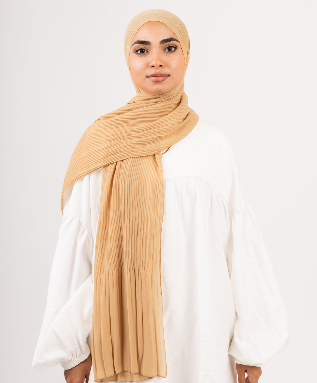 Pleated Chiffon Scarf