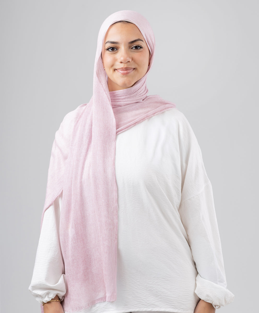 Elegance Crinkled Cotton Scarf