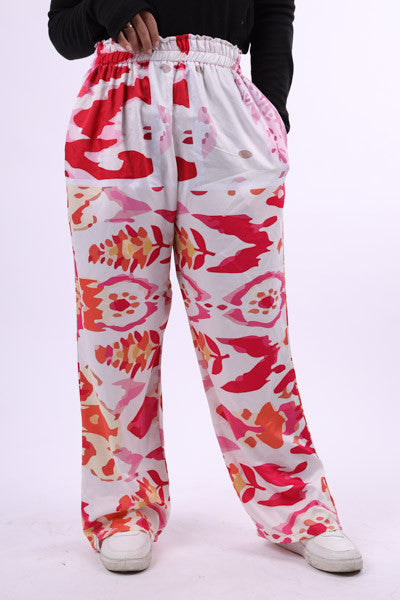 Satin Printed Pants