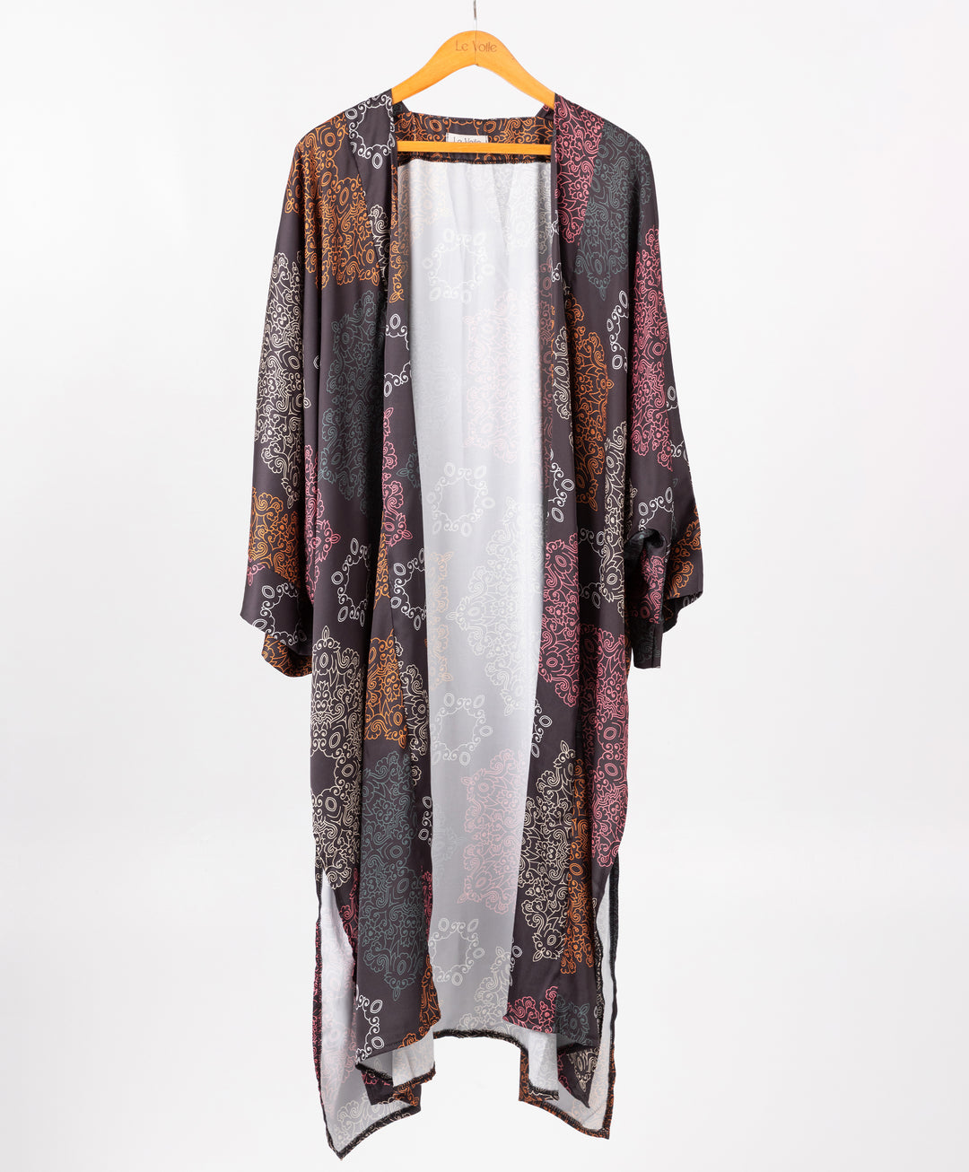Printed Satin Kimono