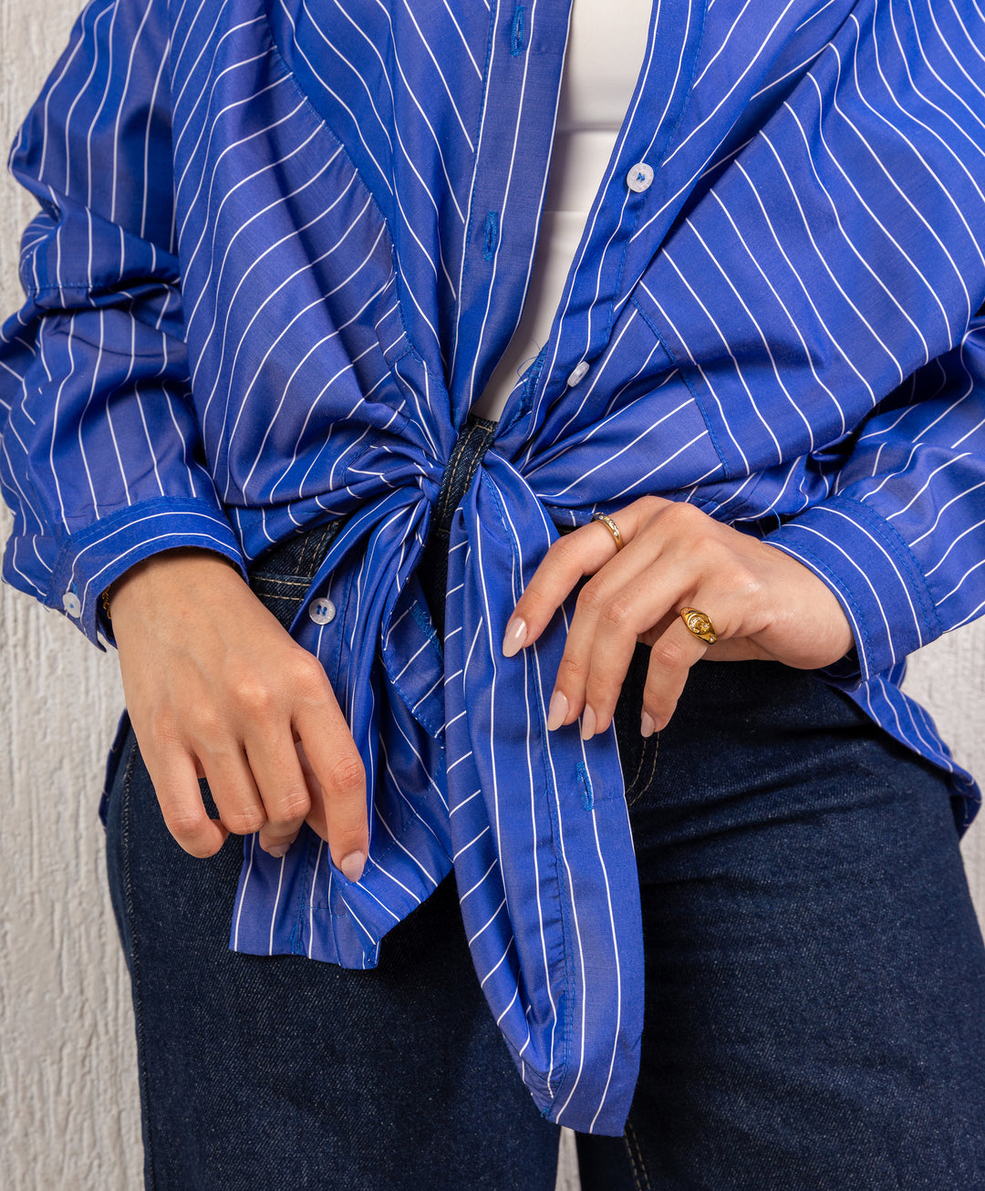 Striped Poplin Shirt