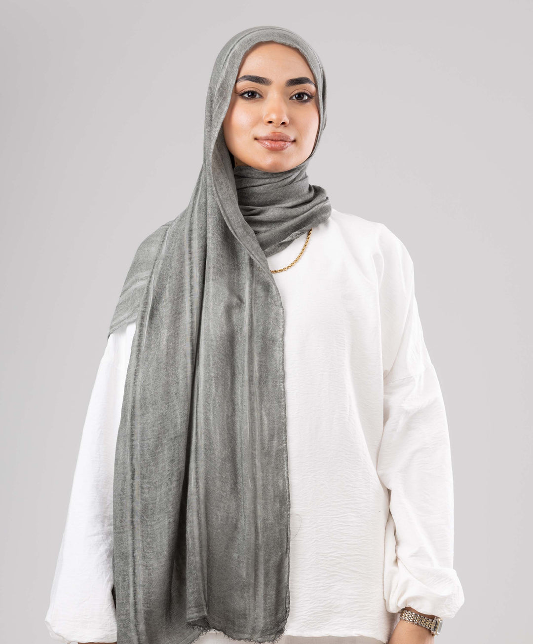 Hazy Linen Marble Scarf