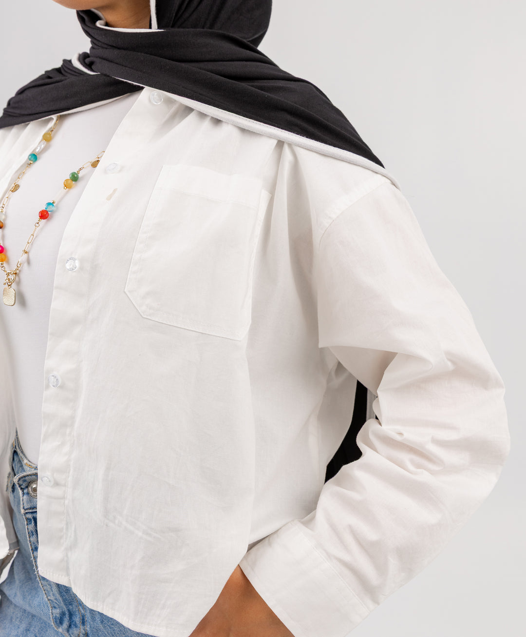 Basic Short Poplin Shirt