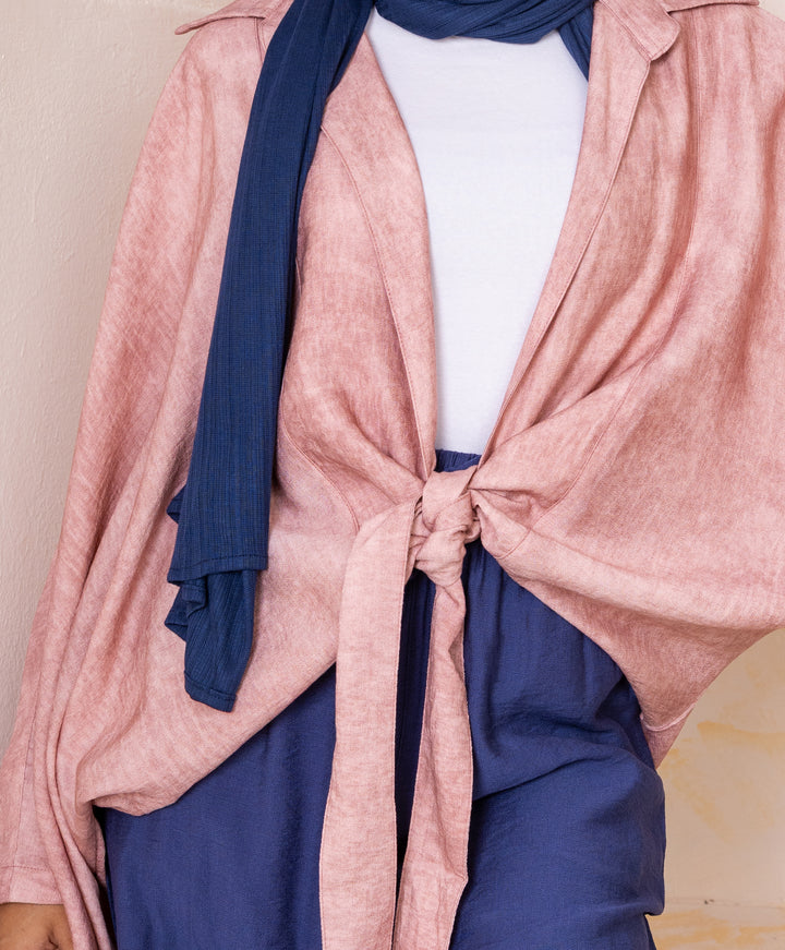 Linen Cropped Kimono