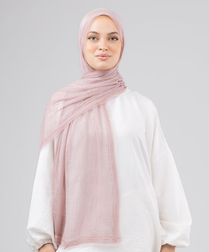 Silk Linen Line Scarf