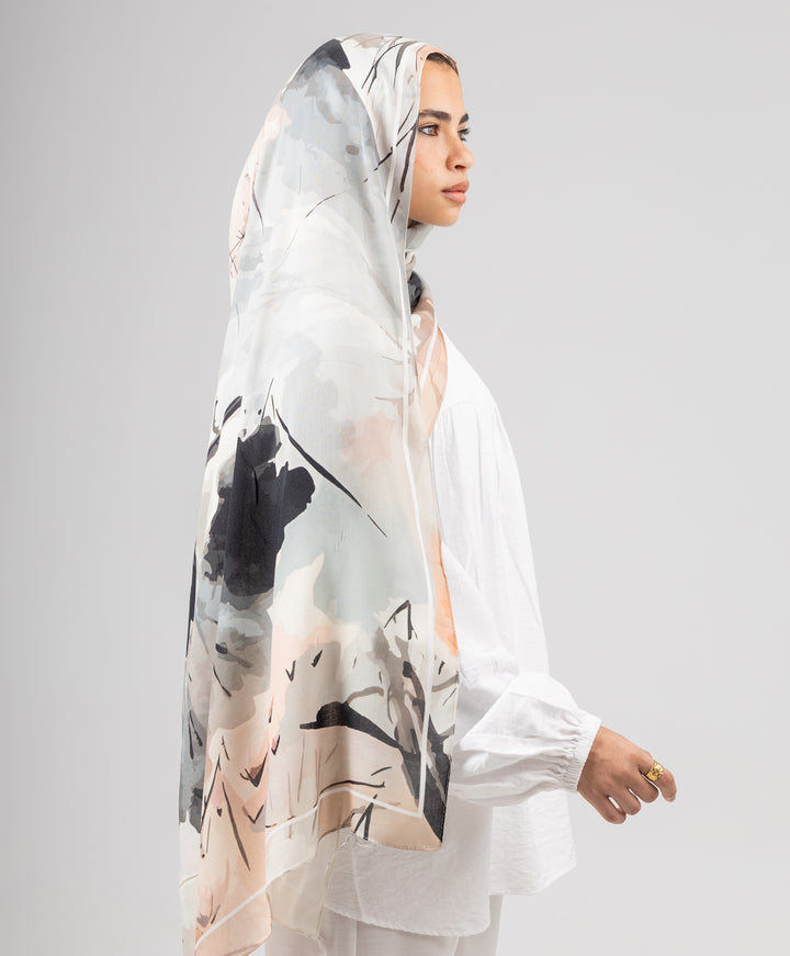 Ink Bloom Modal Scarf