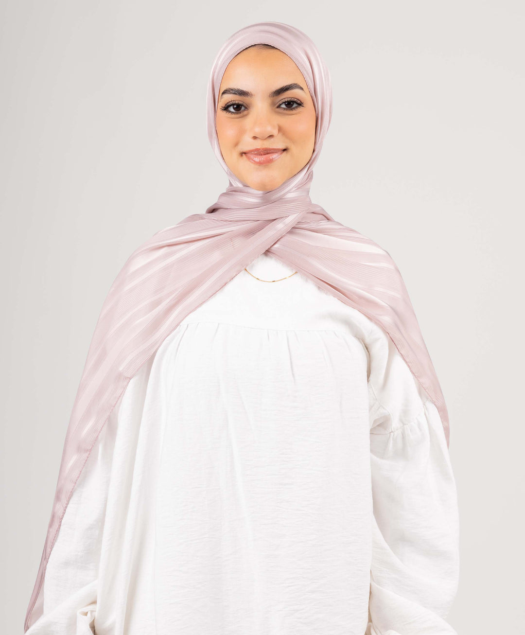 Dainty Satin Chiffon Scarf