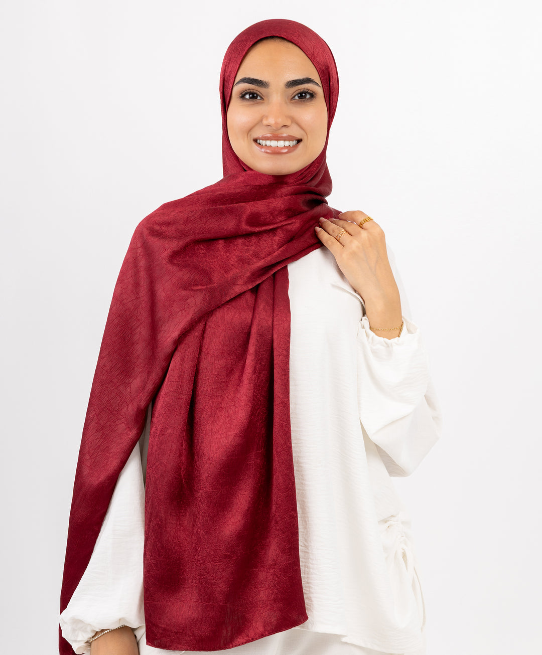 Crushed Satin Scarf