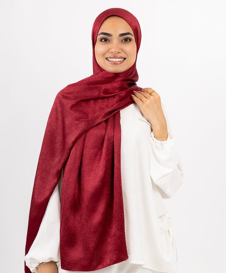 Crushed Satin Scarf