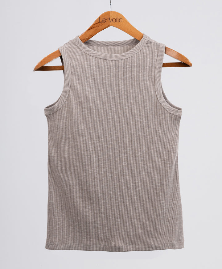 Ribbed Sleeveless Top