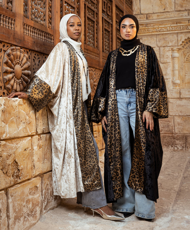 Leopard Velvet Kaftan