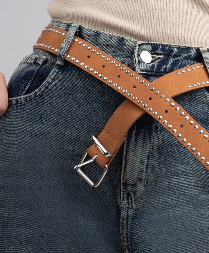 Stud Leather Belt