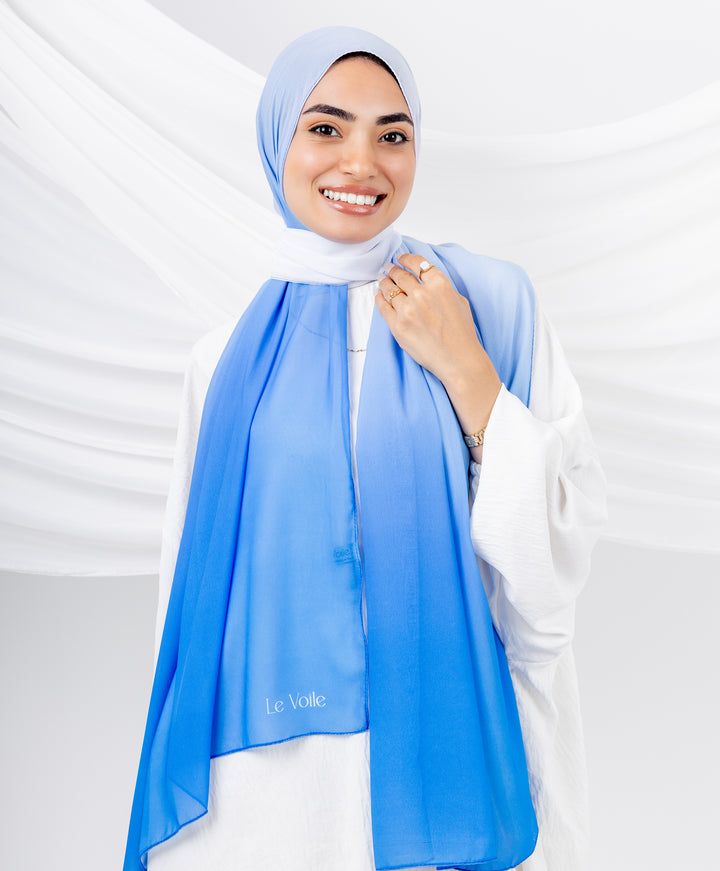 Gradient Chiffon Scarf