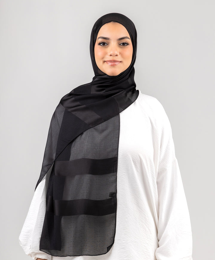 Sparkle Satin Chiffon Scarf