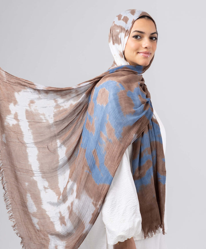 Watercolor Linen Scarf
