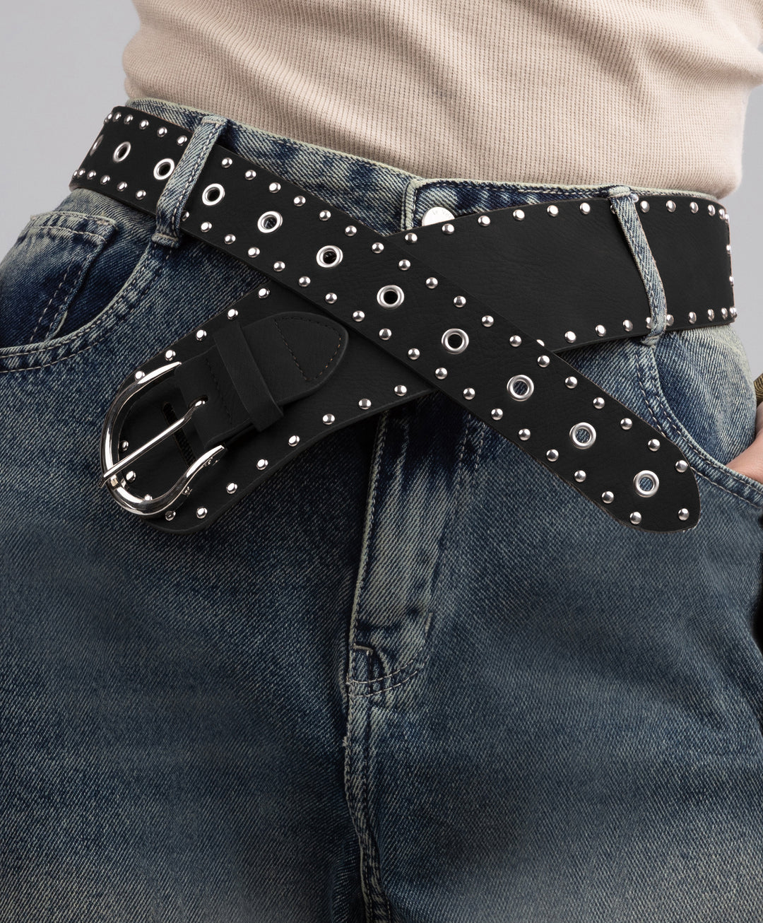 Wide Leather Belt