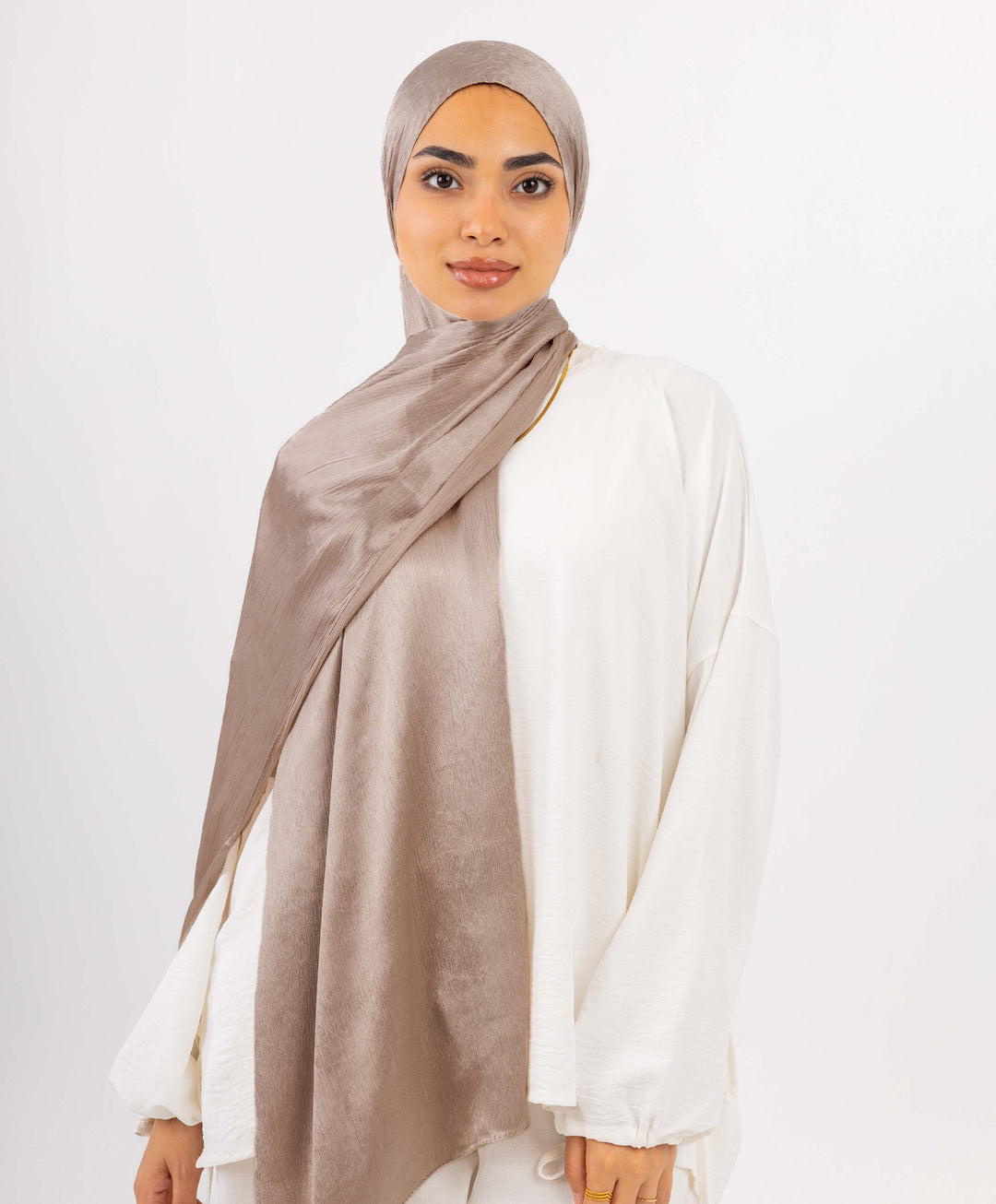 Crushed Satin Scarf