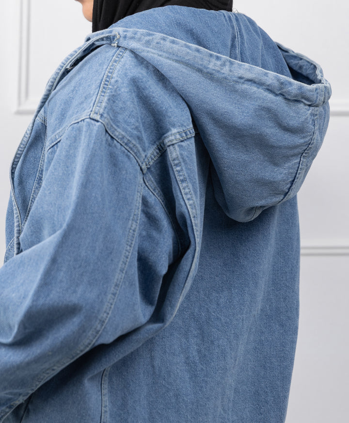 Relaxed Hooded Denim