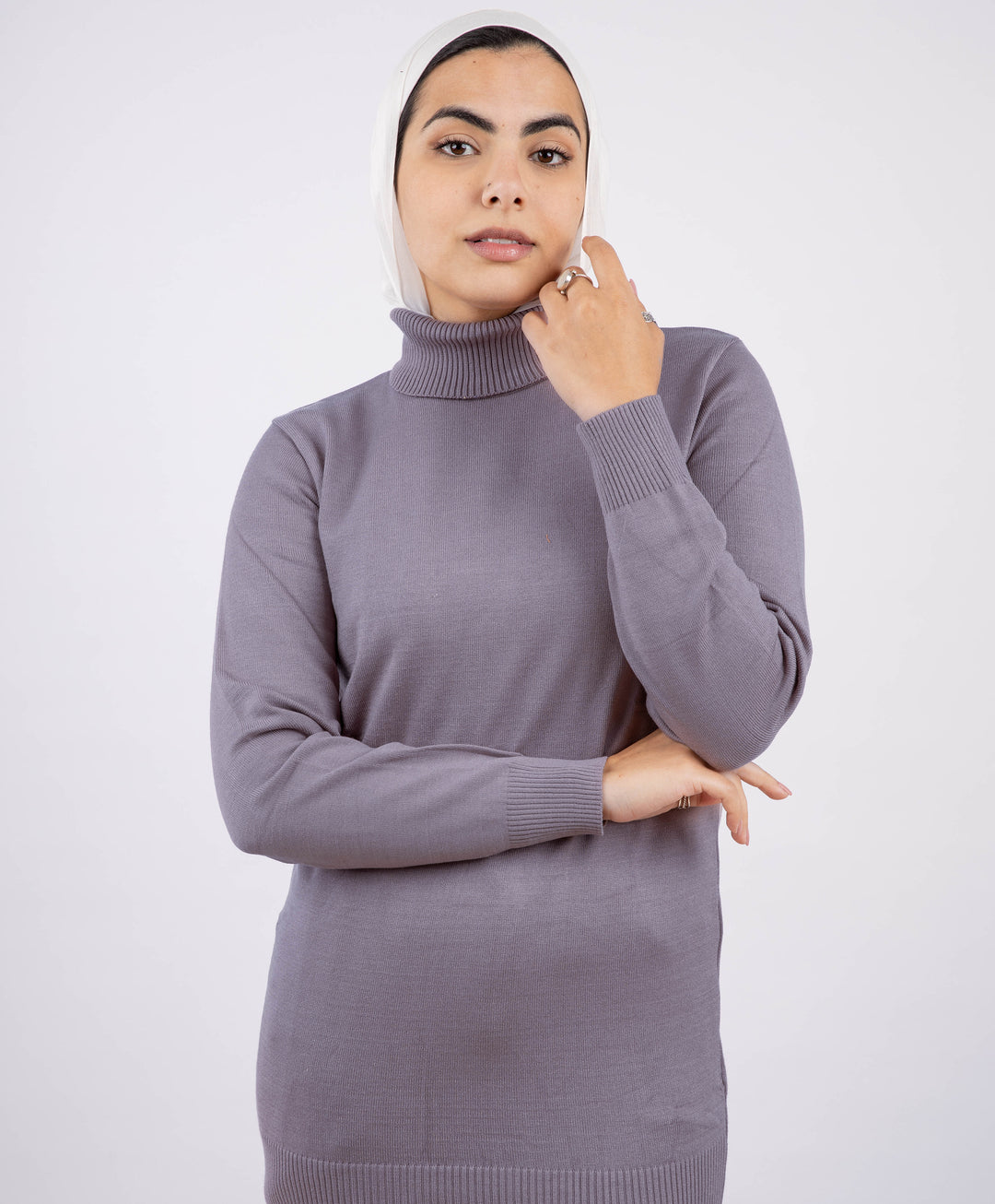 Long Modest Basic Fit Pullover