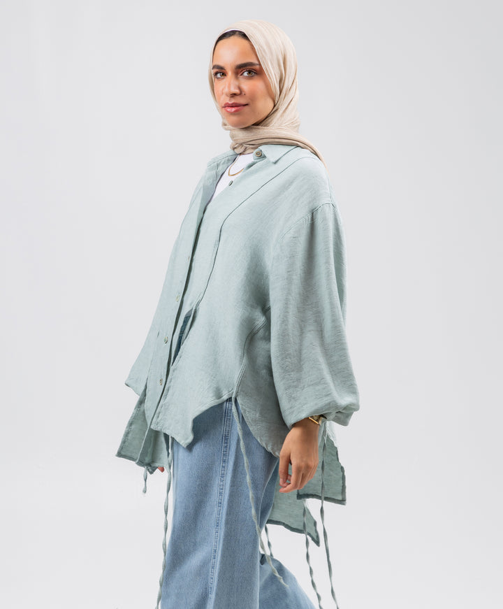 Tassel Linen Shirt