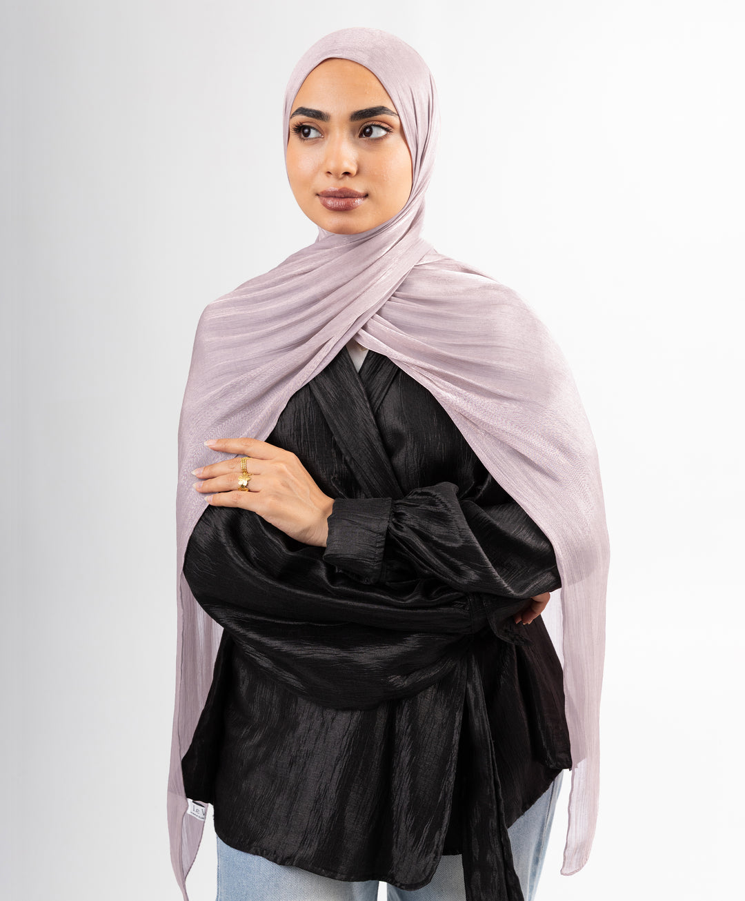 Organza Crinkle Satin Scarf