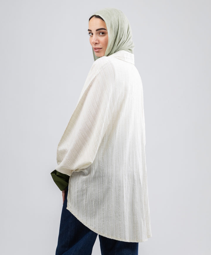 Cross Linen Blouse