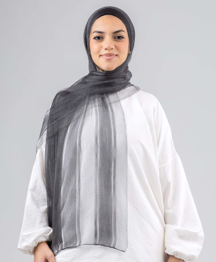 Silk Linen Stripes Scarf