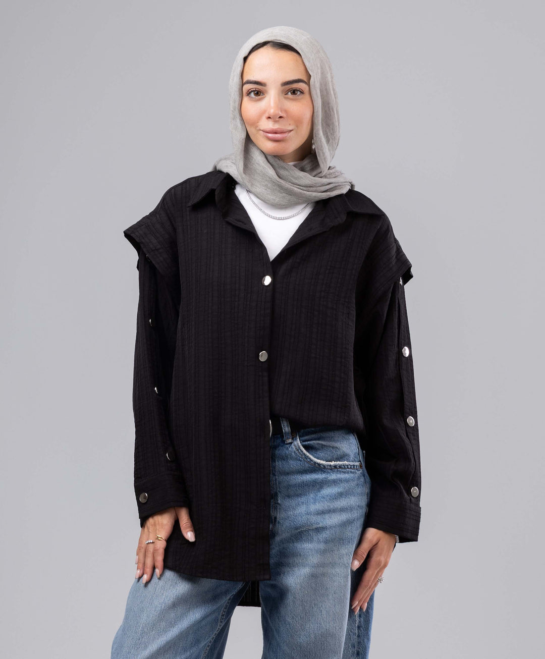 Buttoned Crushed Shirt