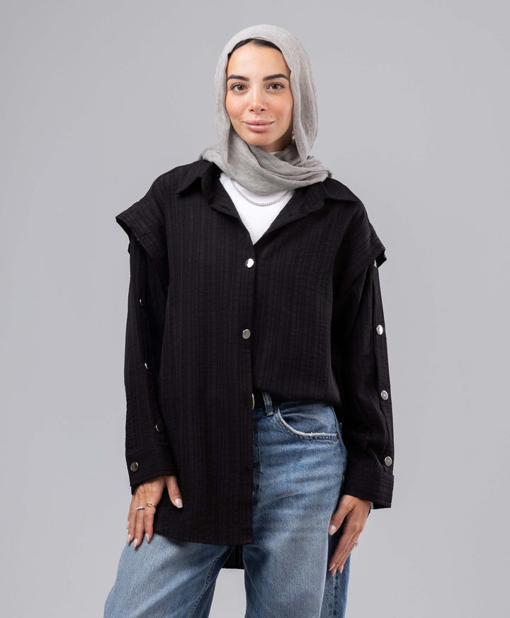 Buttoned Crushed Shirt