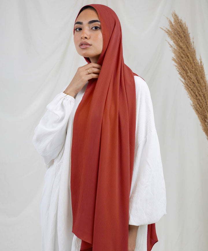 Pure Chiffon Crinkle Scarf