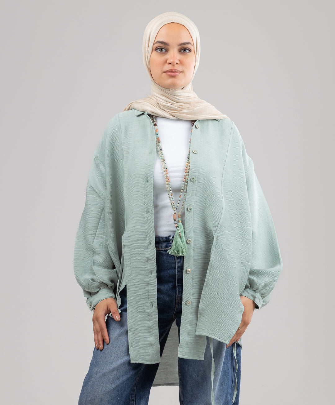 Tassel Linen Shirt