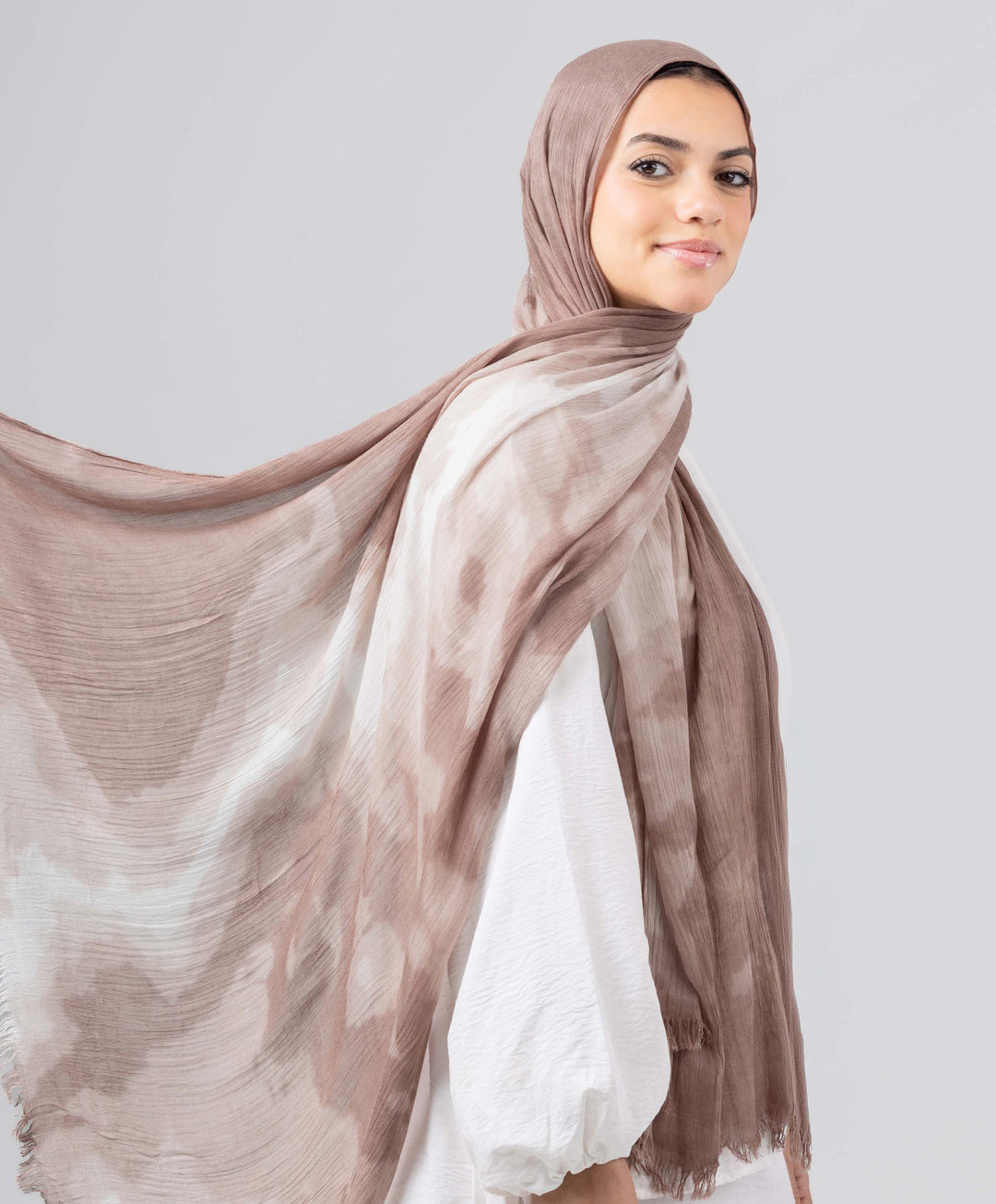 Wave Dye Linen Scarf