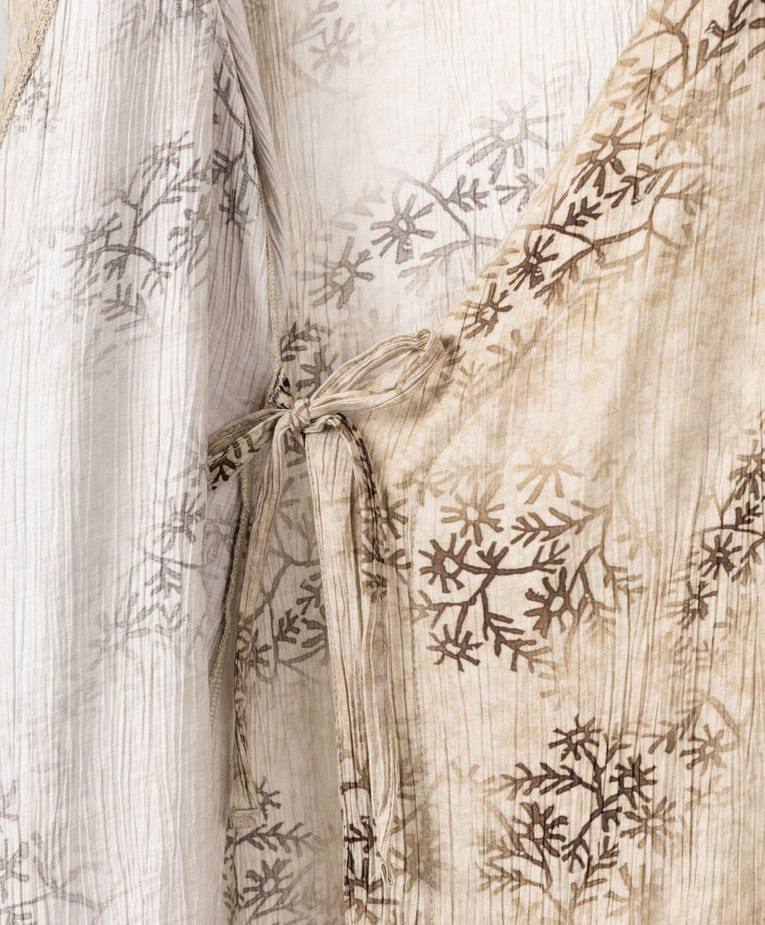 Fleuri Crinkle Wrap Dress