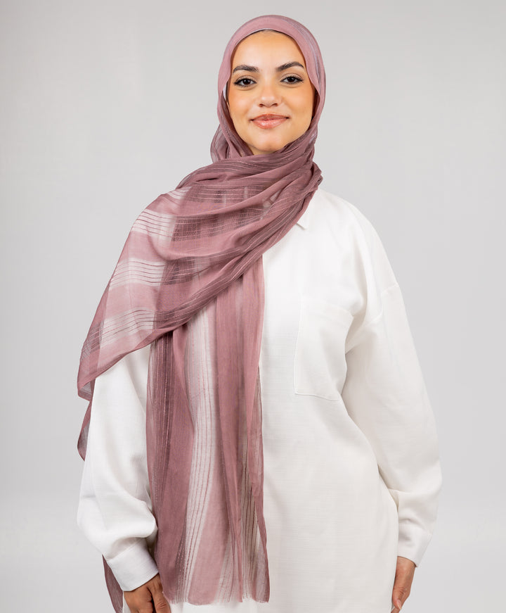 Striped Linen Scarf