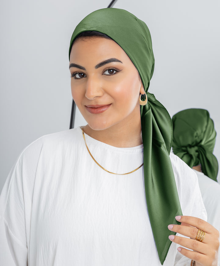 Plain Silk Square Scarf