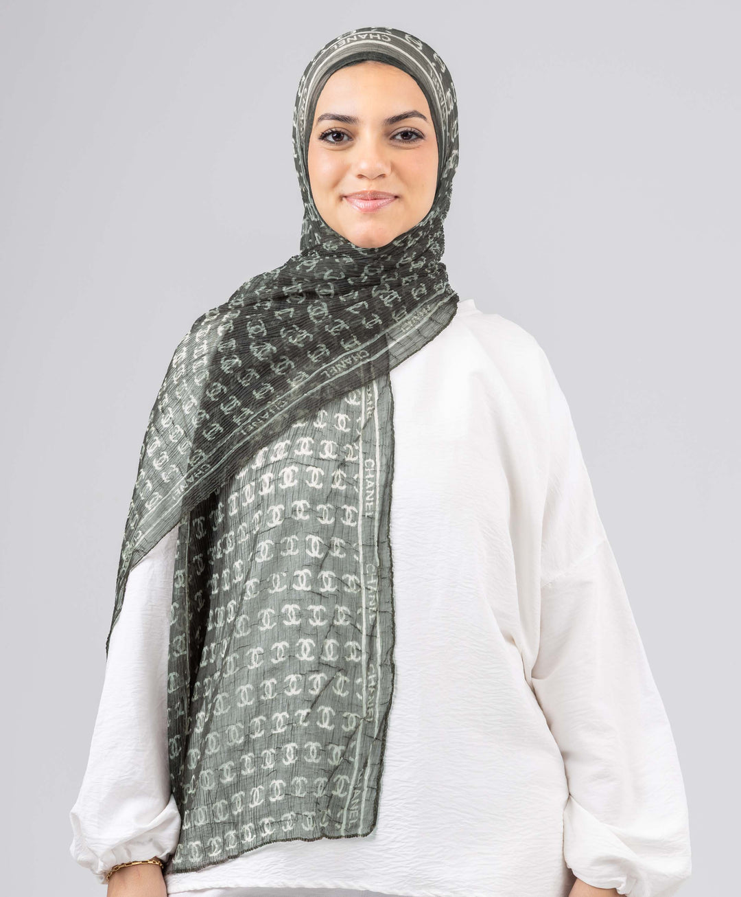 Chain Luxury Crushed Scarf
