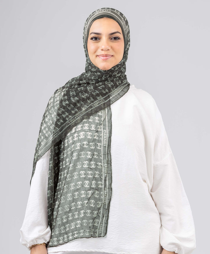 Chain Luxury Crushed Scarf