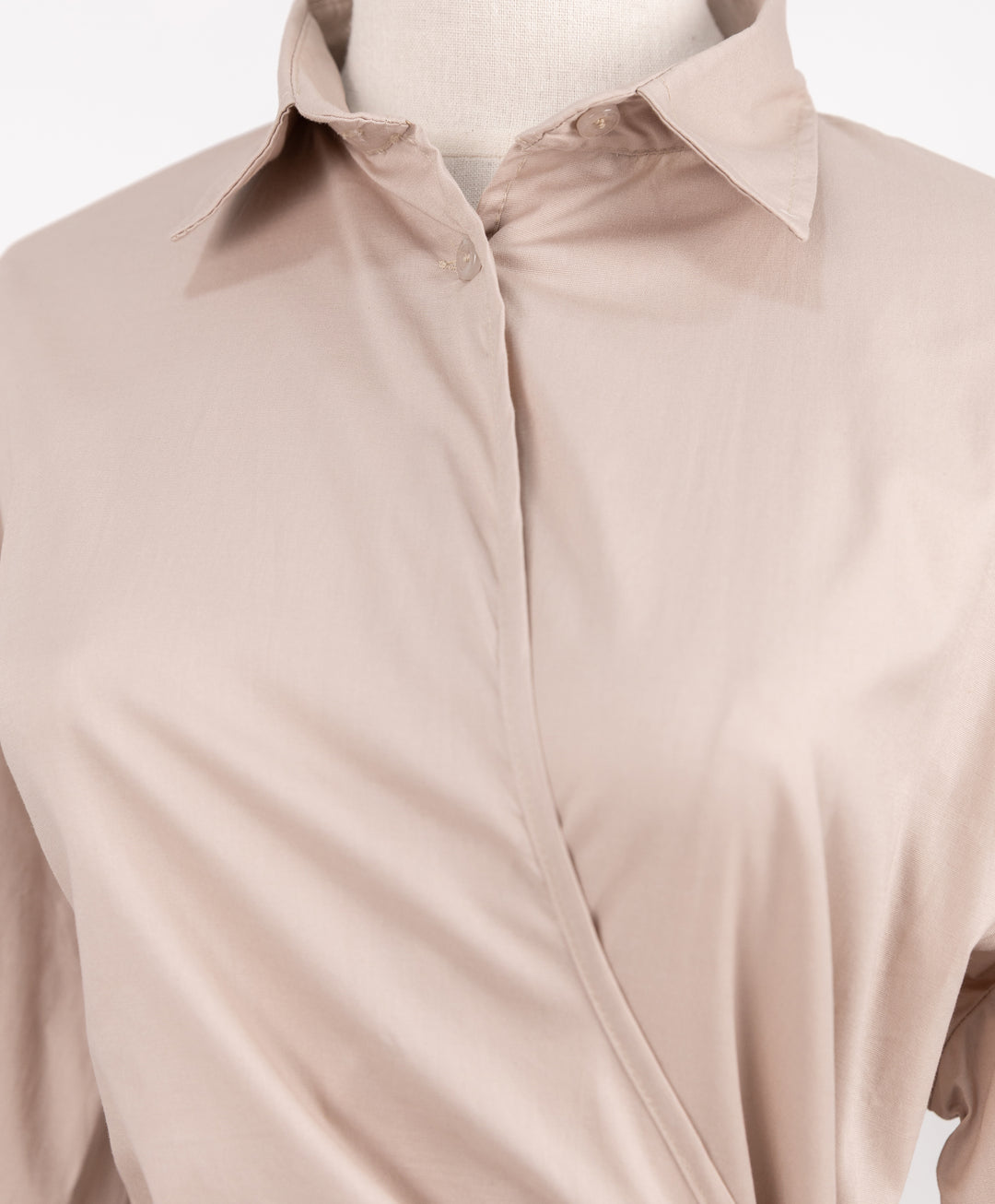 Wrap Poplin Shirt