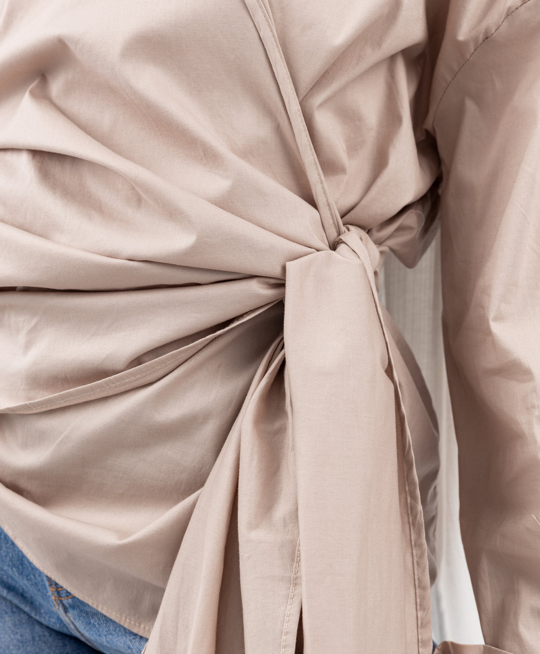 Wrap Poplin Shirt