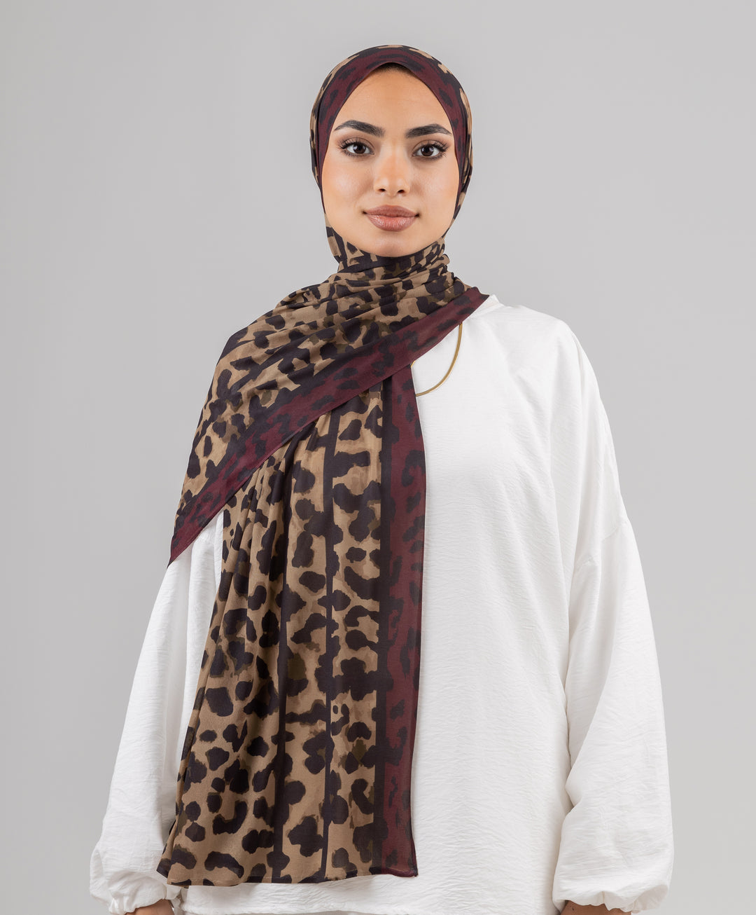 Striped Leopard Kuwaiti Scarf
