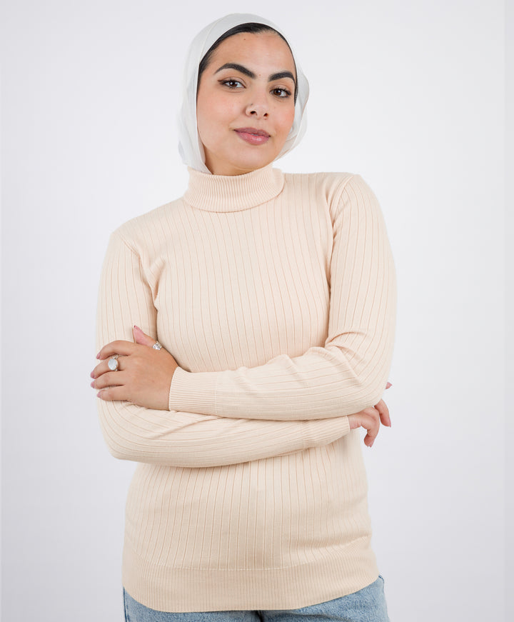 Wide Short Ribbed Pullover