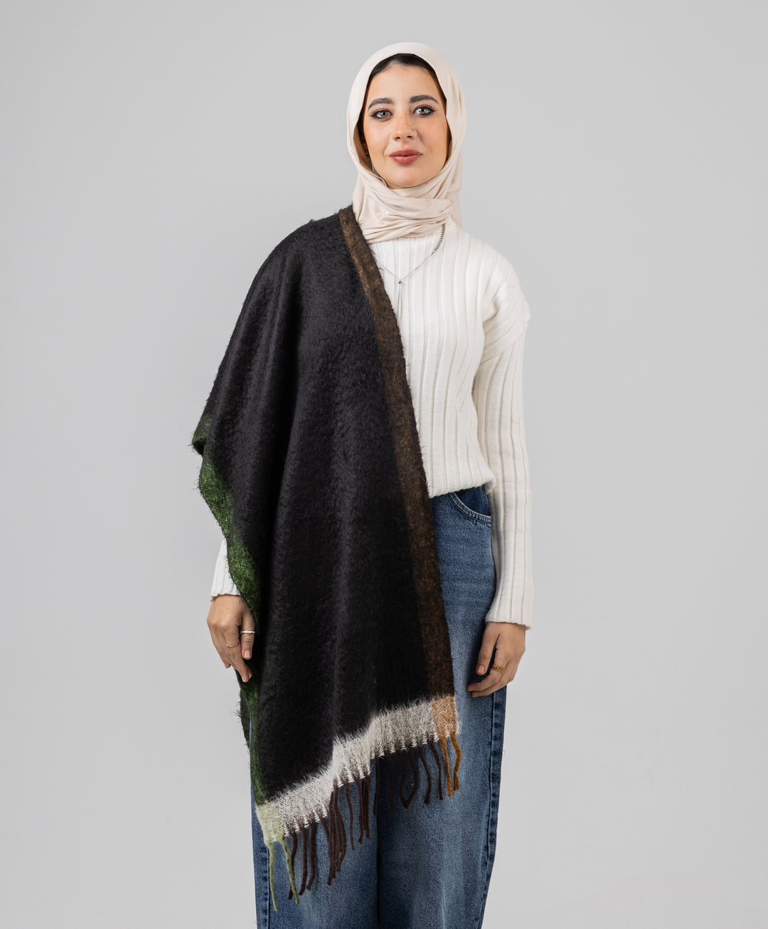 Painterly Winter Shawl