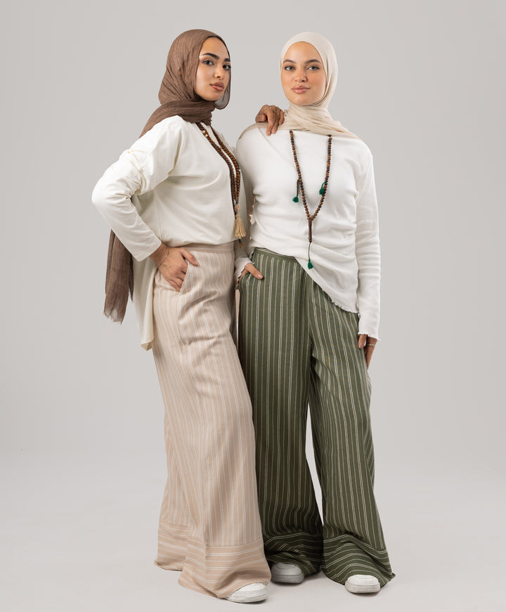 Stripe Linen Pants