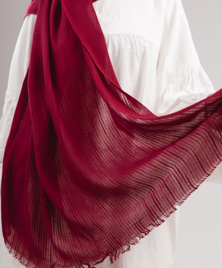 Stripy Linen Scarf