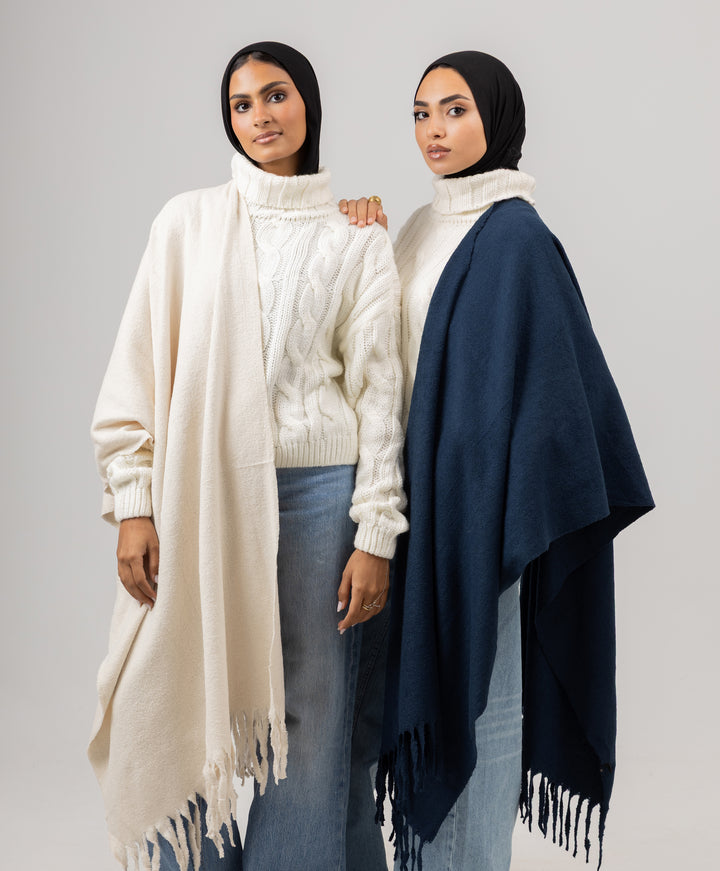 Whisper Long Tassels Shawl