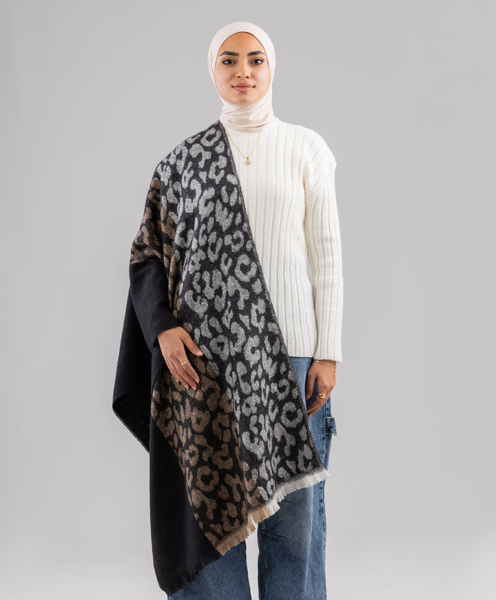 Leopard Luxe Winter Shawl