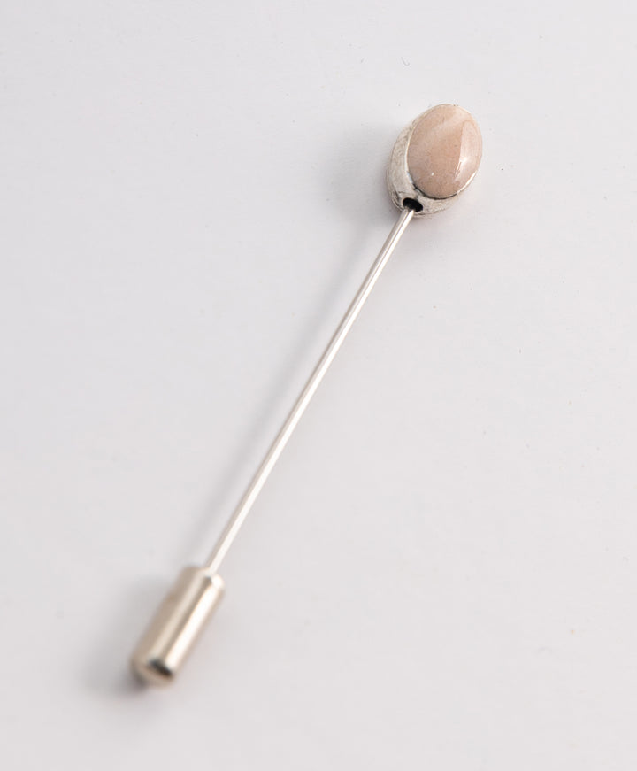 Oval Stone Pin