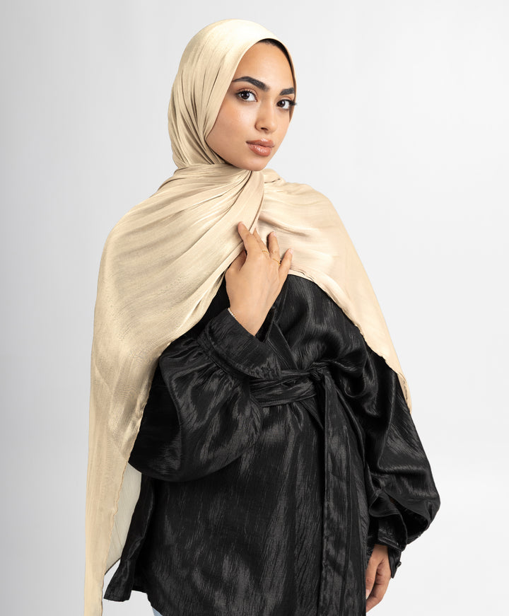 Organza Crinkle Satin Scarf