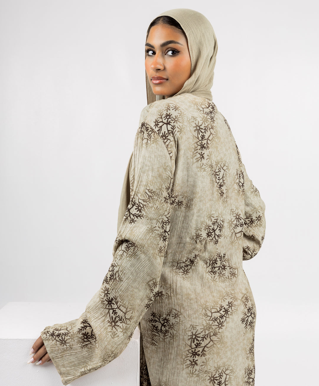 Fleuri Crinkle Wrap Dress